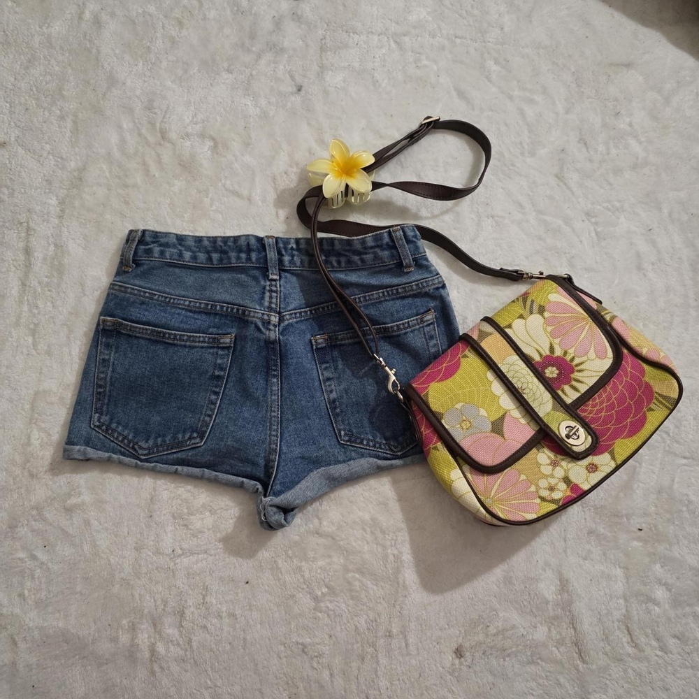 Floral Women's Bag - Pink and Green